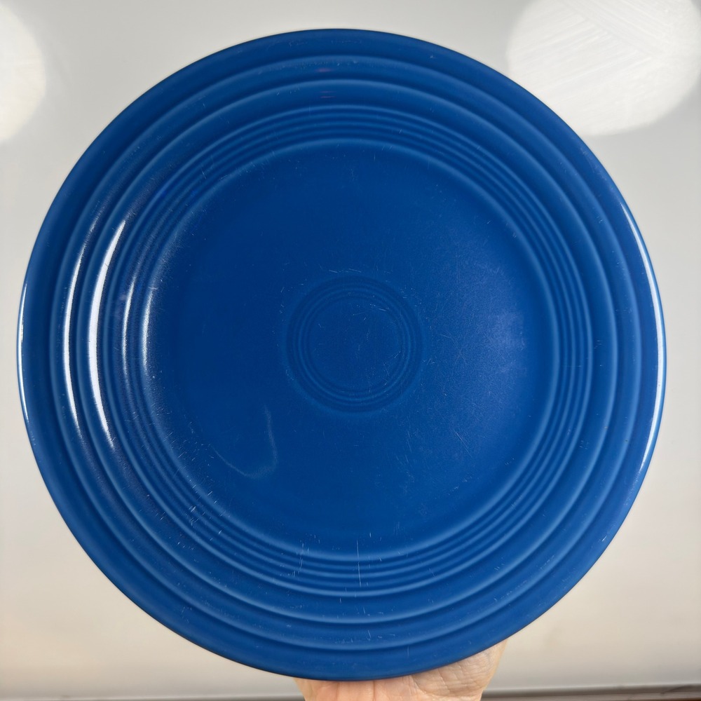 Fiesta Lapis 9 Inch Luncheon Plate Homer Laughlin China Lead Free USA